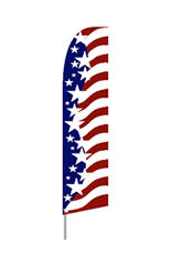 Star Spangled Feather Flag