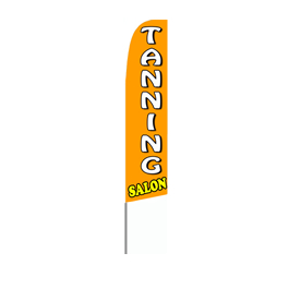 Tanning Salon Feather Flag