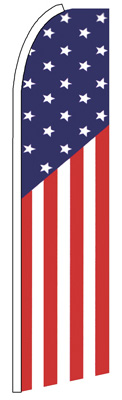 USA Flag Pattern Feather Flag