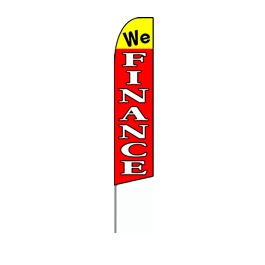 We Finance (Yellow/Red) Feather Flag