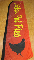 Chicken Pot Pies Custom Feather Flag