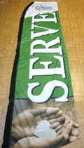 Serve Custom Feather Flag