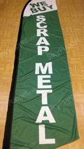 We Buy Scrap Metal Custom Feather Flag