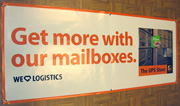 UPS Mailbox Vinyl Banner