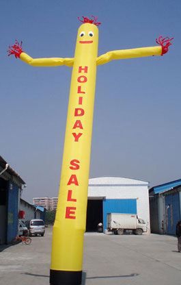 Holiday Sales SkyPuppet - Yellow (Single-Sided) - 20 Ft.