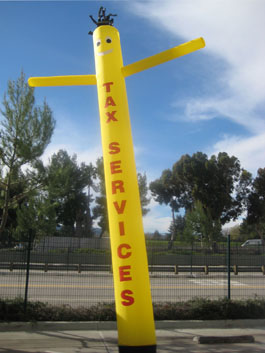 Tax Services SkyPuppet - Yellow (Single-Sided) - 20 Ft.